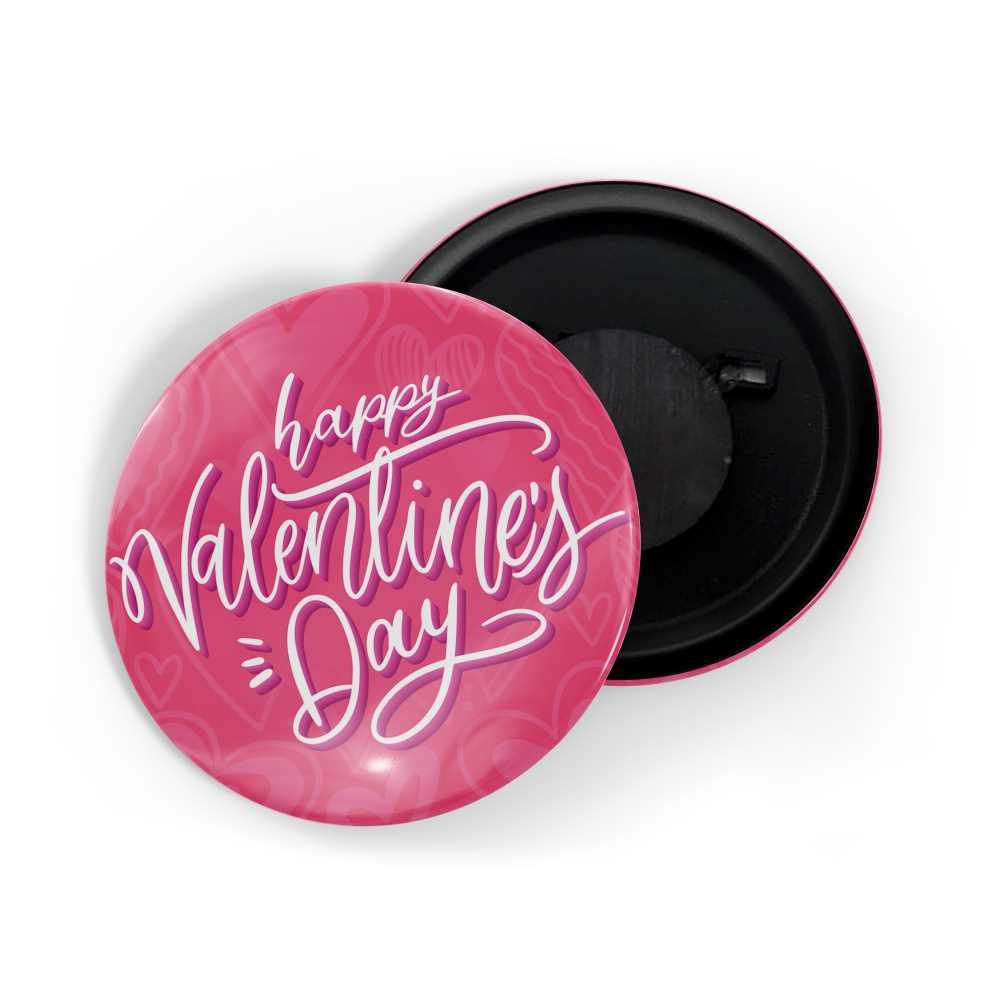 dhcrafts Fridge Magnet Pink Valentine's Day D1 Glossy Finish Design Pack of 1